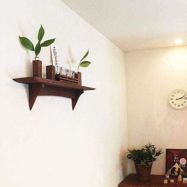 モダン神棚モダン神具セット たなプラス120そなえウォールナットモデル